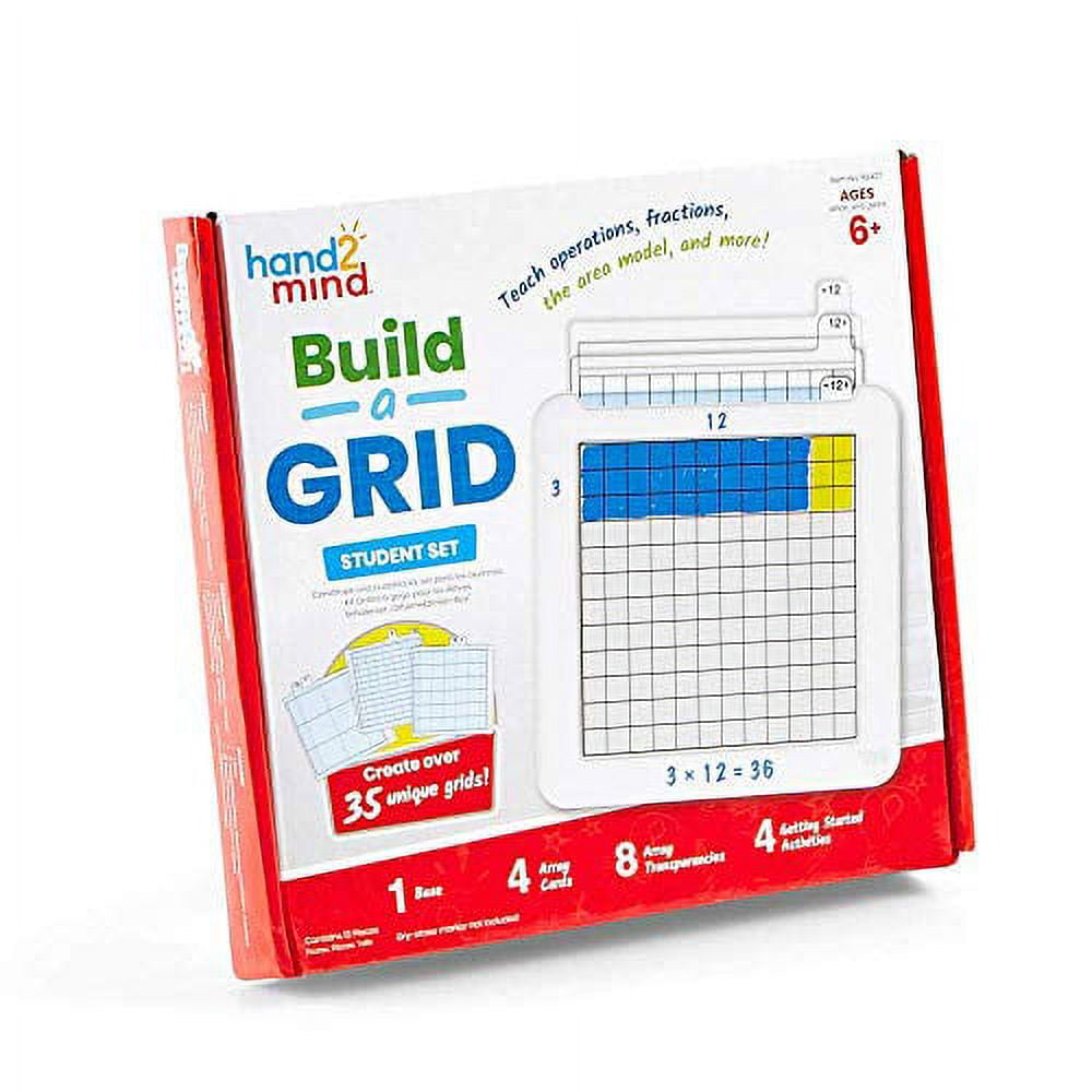 Learning Resources Hand2Mind Math Grid Activity Set - Skill Learning: Mathematics, Fraction, Graphing, Decimal, Operation, Problem Solving - 1 Each Learning Resources Hand2Mind Math Grid Activity Set - Skill Learning: Mathematics, Fraction, Graphing, Decimal, Operation, Problem Solving - 1 Each