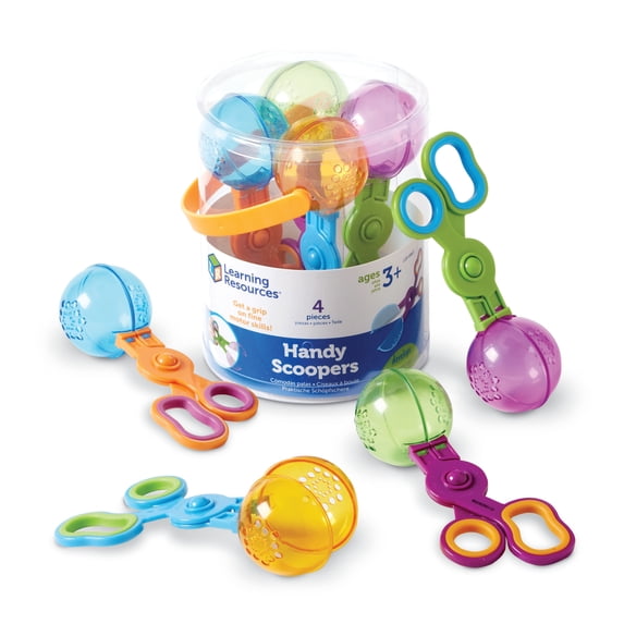Learning Resources Handy Scoopers Sensory Bin Sand Toys Fine Motor Skills, Ages 3+