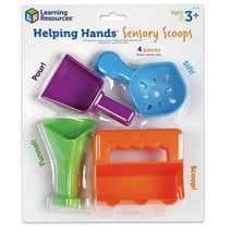 Learning Resources Helping Hands Sensory Scoops, 4 Pieces, Ages 3+, fine motor skills, Sensory Toys for Children, Sensory Toys for Toddlers, sensory bin, toddler tool set