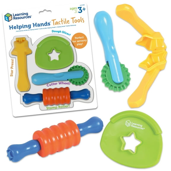 Learning Resources Helping Hands Tactile Tools, Sensory Fidget Toys, Fine Motor Skills, Ages 3+