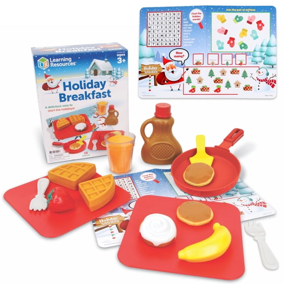 Learning Resources Holiday Breakfast, Pretend Play Food, Gifts for Boys and Girls, Ages 3+