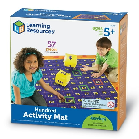 Learning Resources Hundreds activity Mat, 4 X 4 Feet