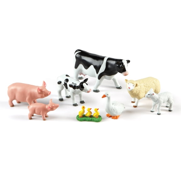 Learning Resources Jumbo Farm Animals: Mommas and Babies, Ages 18+ Months