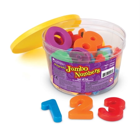 Learning Resources Jumbo Magnetic Numbers & Operations, Set of 36