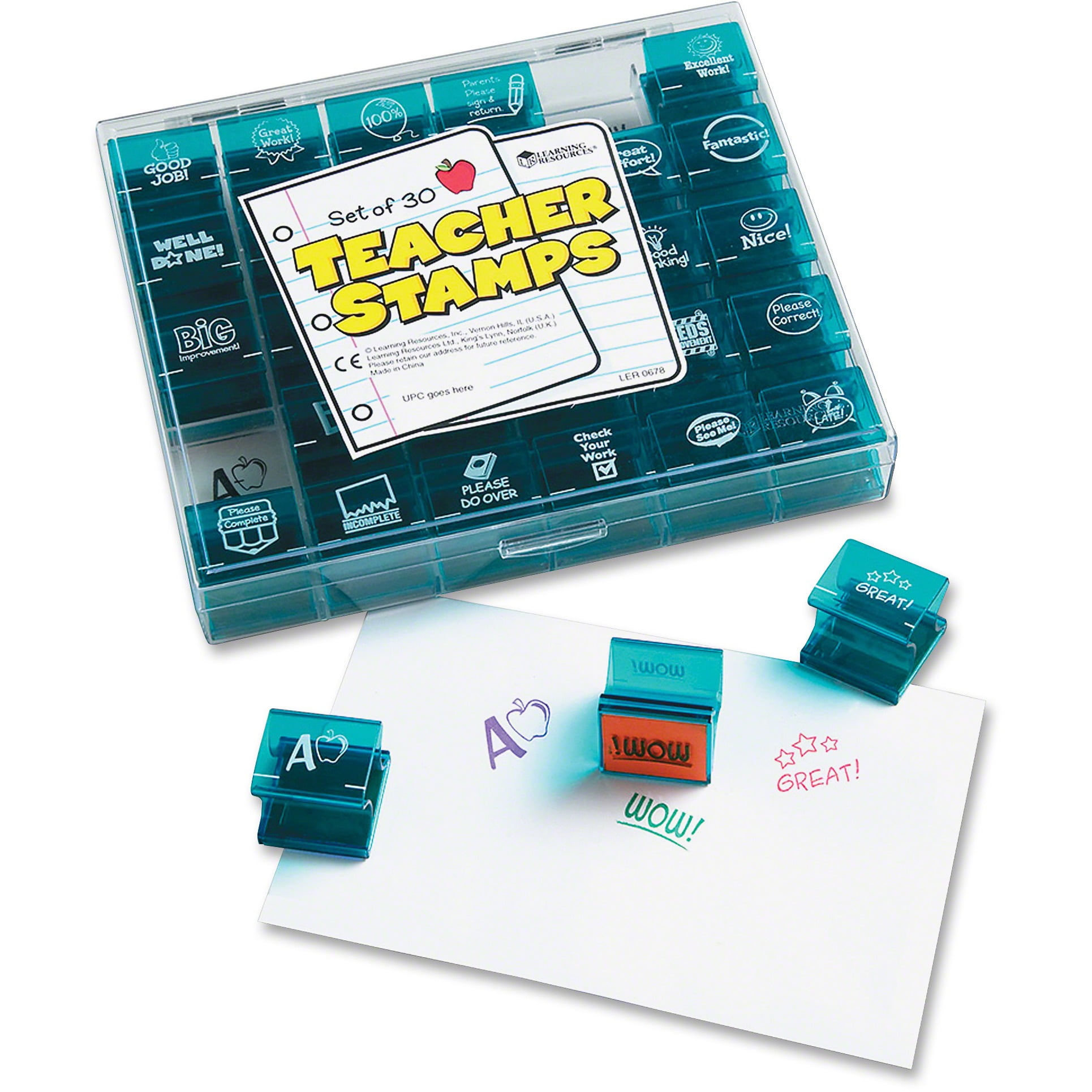 Learning Resources Jumbo Teacher Stamps Set, 30 / Each (Quantity)