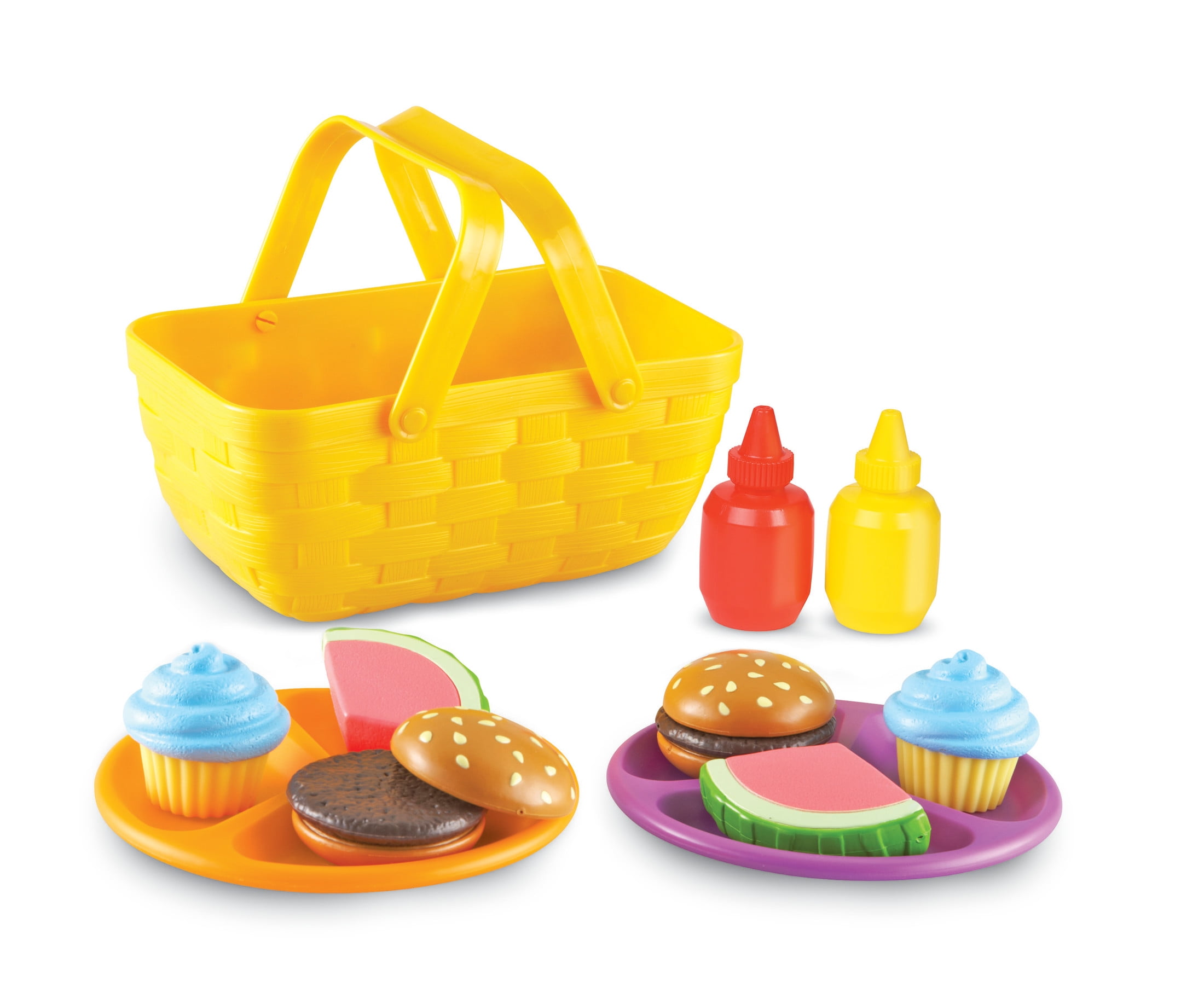 Learning Resources New Sprouts Picnic Set Pretend Play Food for