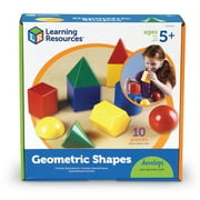 Learning Resources Large 3" Geometric Shapes Set, Math Manipulatives, Ages 5+, LER0922
