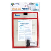 Learning Resources Write-and-wipe Pockets, Classroom Supplies, Ages 3+