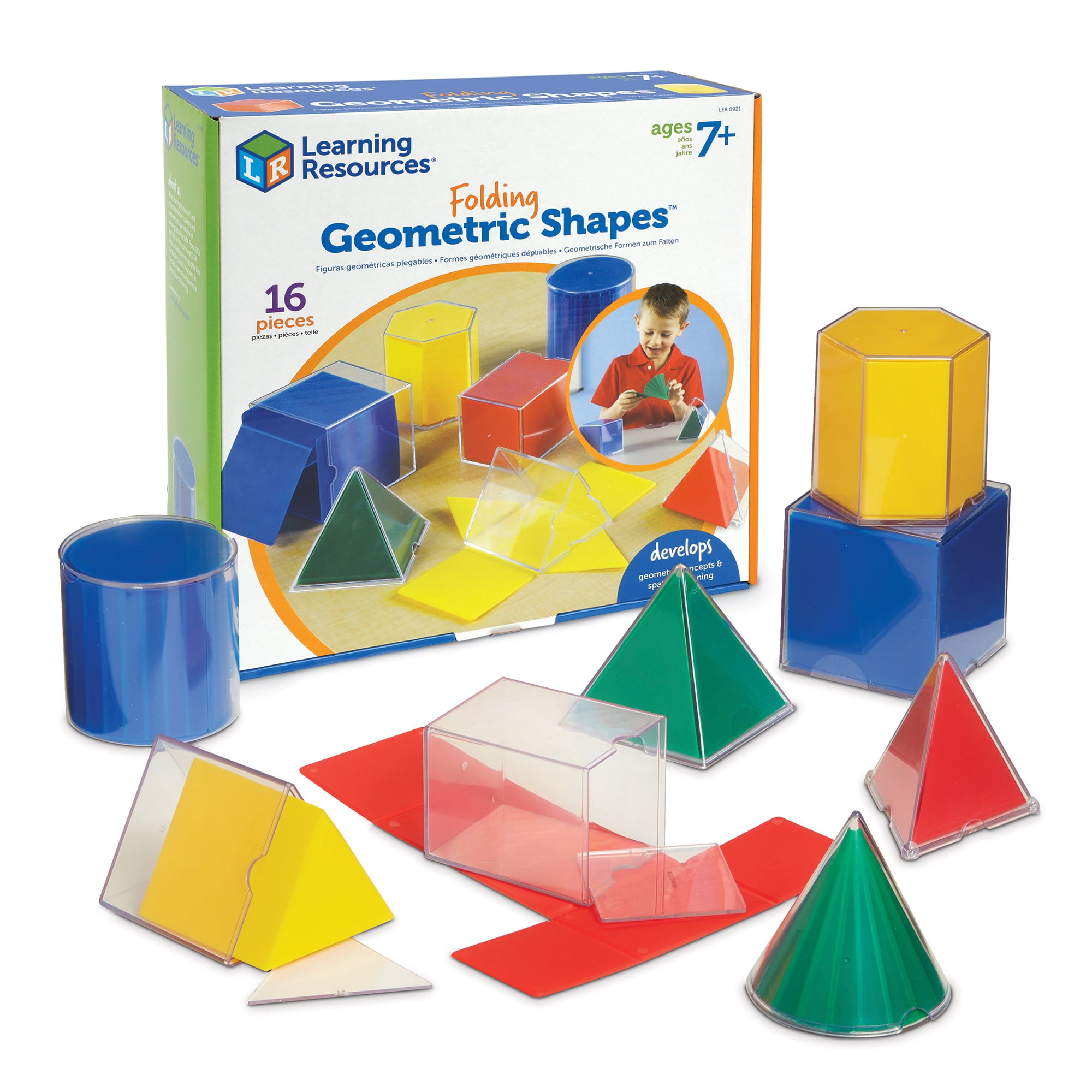 Learning Resources Folding Geometric Shapes Set, Math Manipulatives, Ages 7+