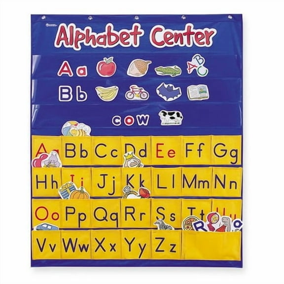 Learning Resources, LRNLER2246, Alphabet Center Pocket Chart, 1 Each, Multi