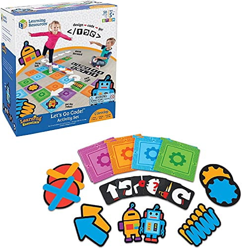 Learning Resources, LRNLER2835, Ages 5+ Let's Go Code Activity Set, 1 / Set, Multi