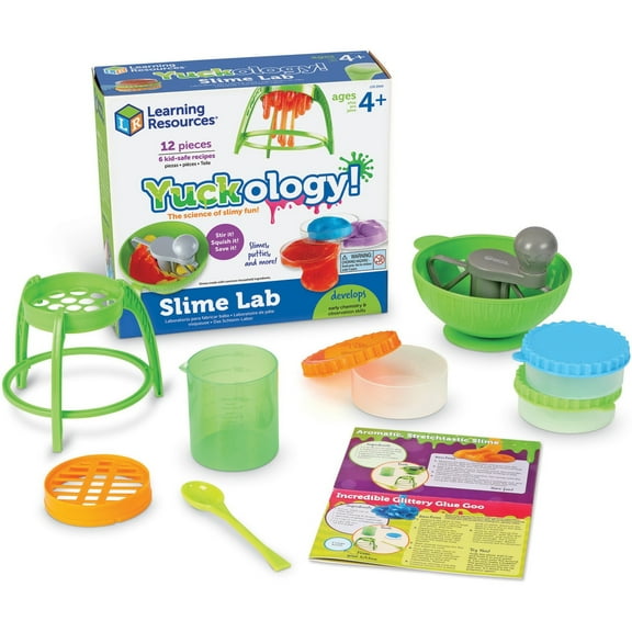 Learning Resources, LRNLER2944, Yuckology! Slime Lab, 1 / Set, Multi