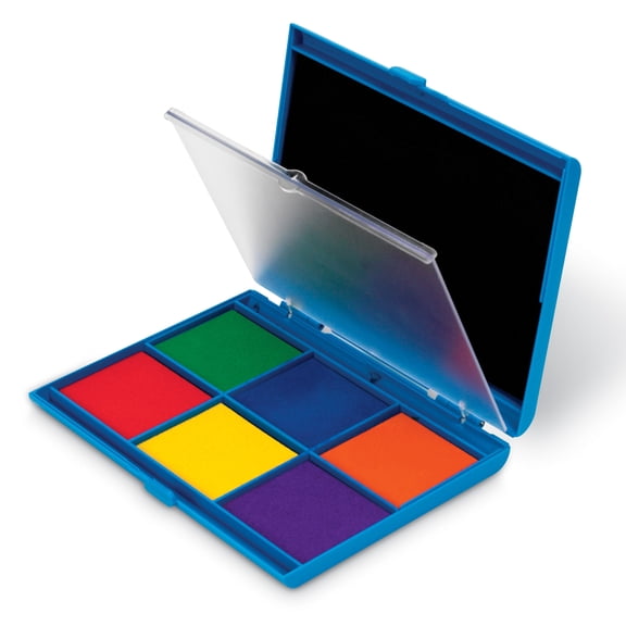 Learning Resources 7 Color Stamp Pad Ink Pad, Classroom Supplies, Ages 3+