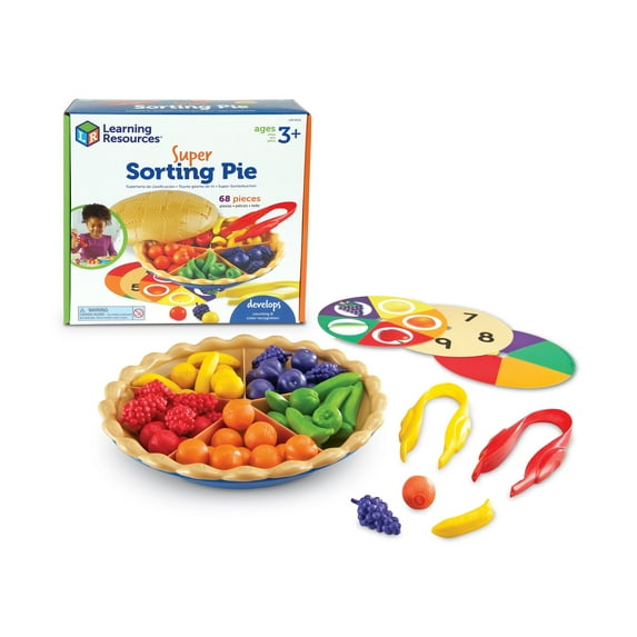 Learning Resources Super Sorting Pie - Food Toys, Counting and Sorting, Ages 3+