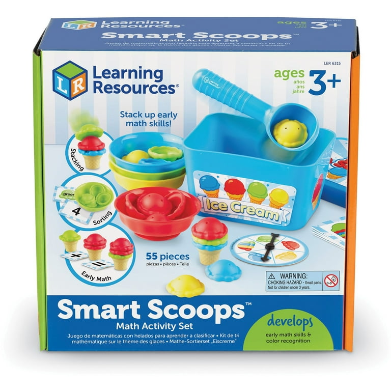 Learning Resources, LRNLER6315, Smart Scoops Math Activity Set, 1 Each,  Multi