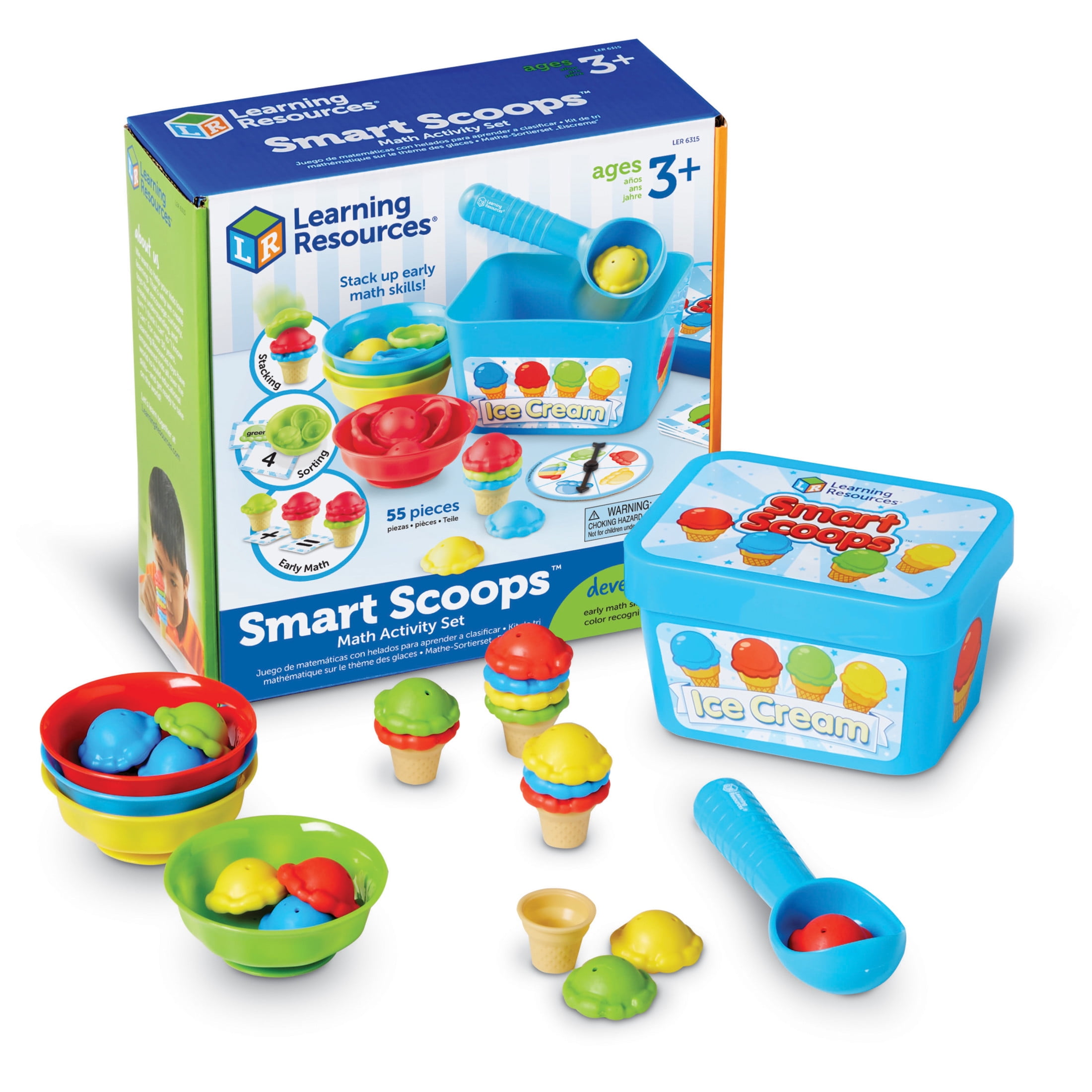 Learning Resources Smart Scoops Math Activity Set, Preschool Toys, Ages 3 and Up