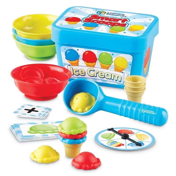 Learning Resources LRNLER6315 Smart Scoops Math Set (55 Pieces)
