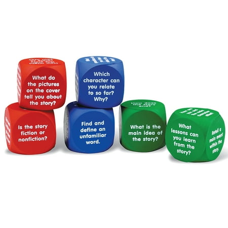 Learning Resources Reading Comprehension Cubes Conversation Starter for Kids Ages 6 and Up