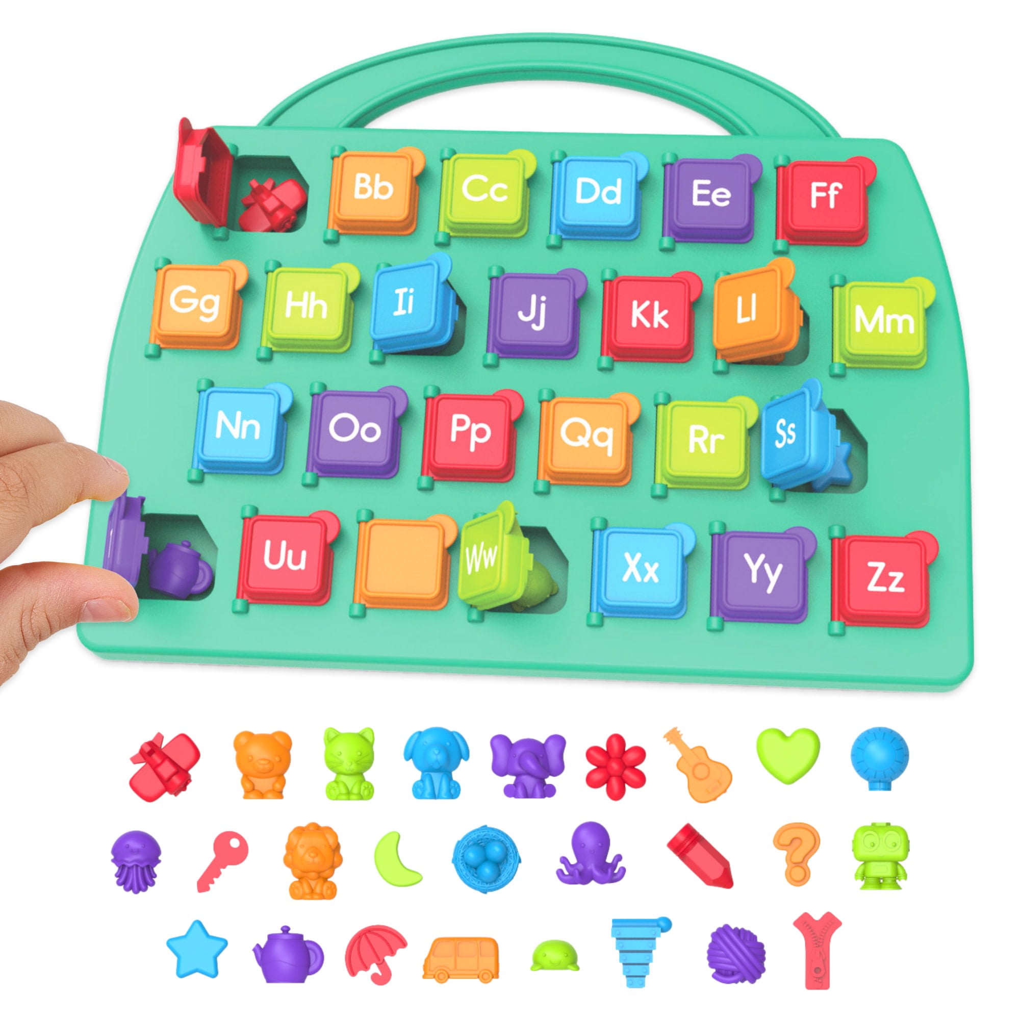 Learning Resources Lift-A-Letter Alphabet Board - ABC Toys, Vocabulary Practice, Ages 3+