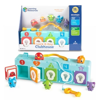 Learning Resources Lock & Key Clubhouse, Toddler Combination Lock , Ages 18  Months +