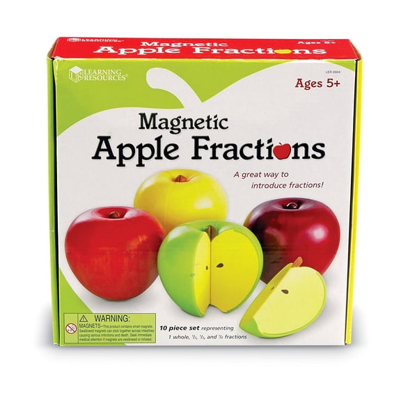 Learning Resources Magnetic Apple Fractions, Grades K+
