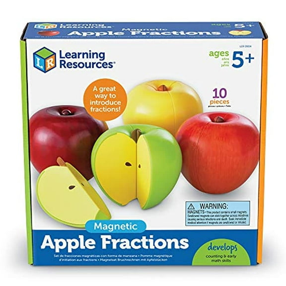 Learning Resources Magnetic Apple Fractions, Grades K+