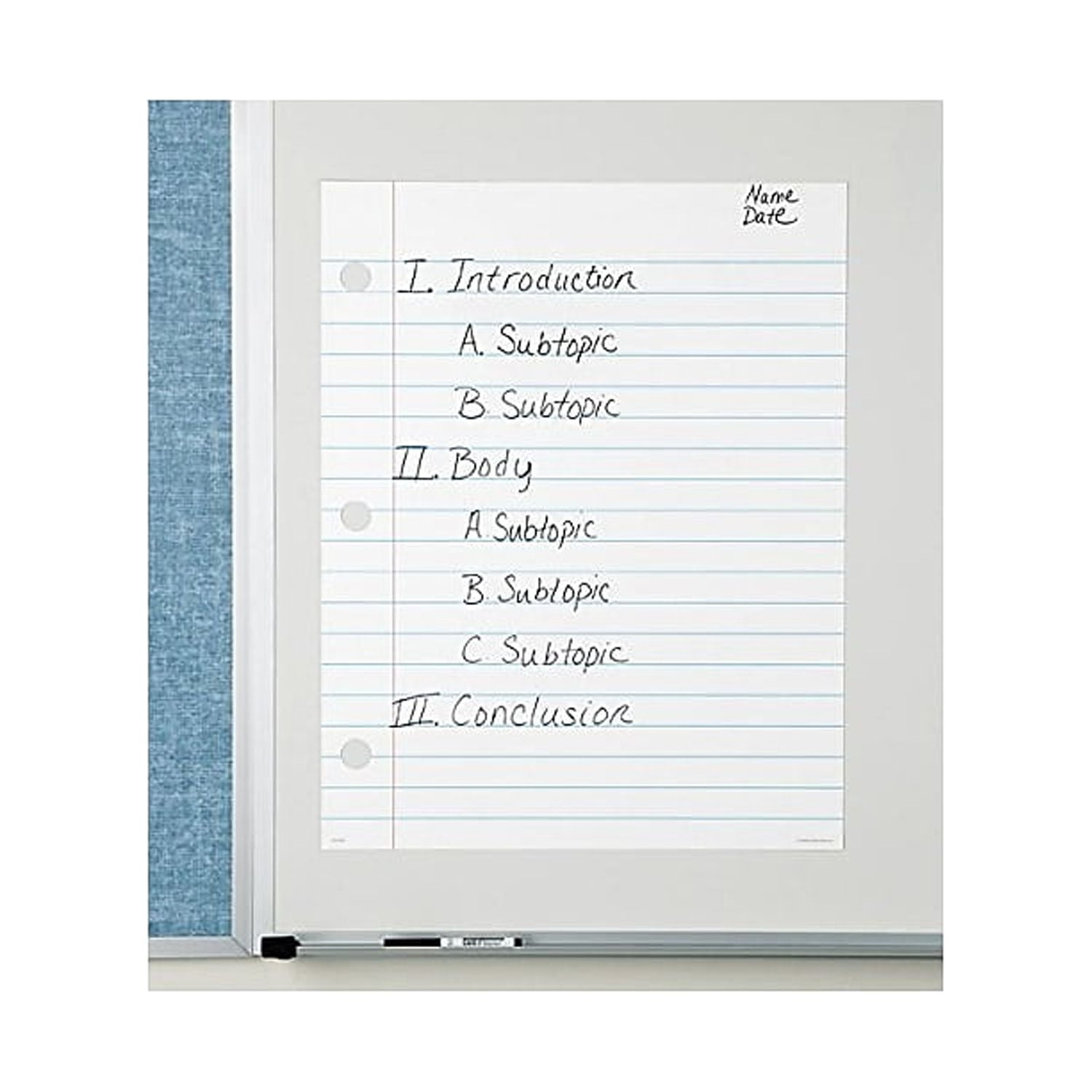 Learning Resources Magnetic Demonstration Notebook Paper - Walmart.com