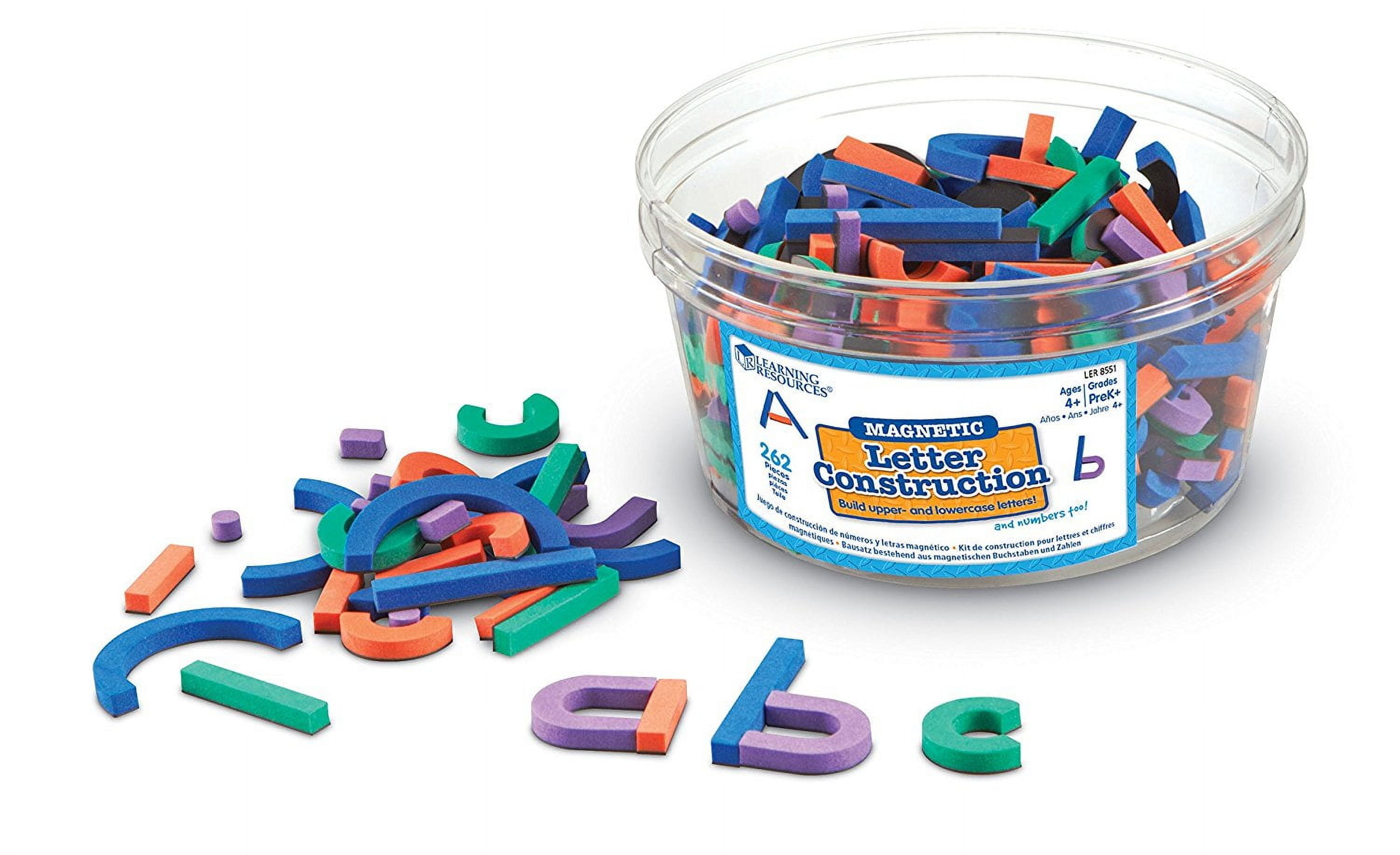 Learning Resources Magnetic Letter Construction, ABCs and Letters Toys, Ages 4+