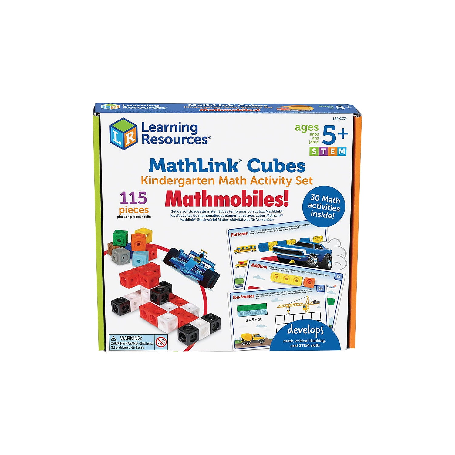 Learning Resources Mathlink Cubes Kindergarten Math Activity Set: Mathatics!