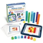 Learning Resources Mathlink Cubes Brain Puzzle Challenge - 80 pieces, STEM Games for Boys and Girls Ages 5+