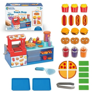 Learning Resources Mini Snack Shop Sorting Set, Play Food Shop, Ages 3+