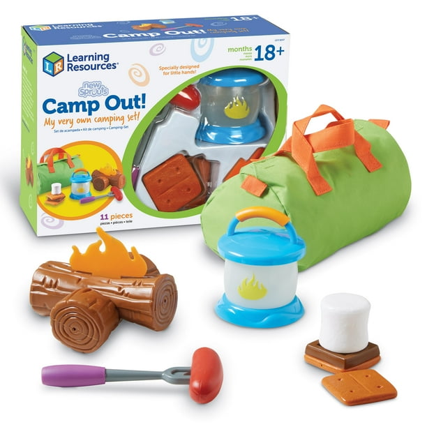Learning Resources New Sprouts Camp Out! 11 Pieces, Boys and Girls