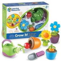 Learning Resources New Sprouts Grow It! Toddler Gardening Set, Outdoor Toys, Pretend Play, 9 Pieces, Ages 2+