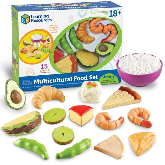 Learning Resources New Sprouts Classroom Play Food Set, Play Food, Ages 18 Months+