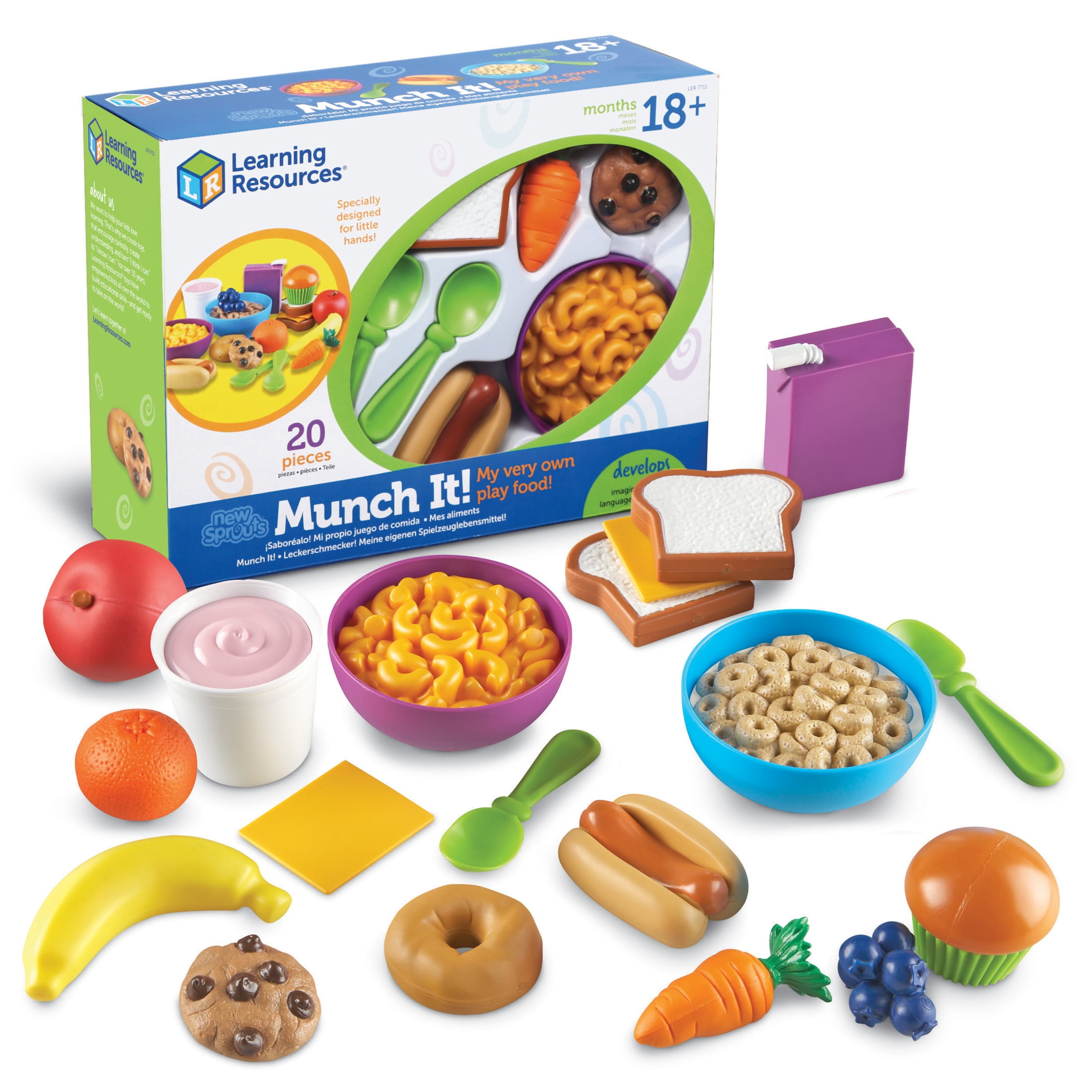 Free Shipping! Learning Resources New Sprouts Munch It Food Set 20