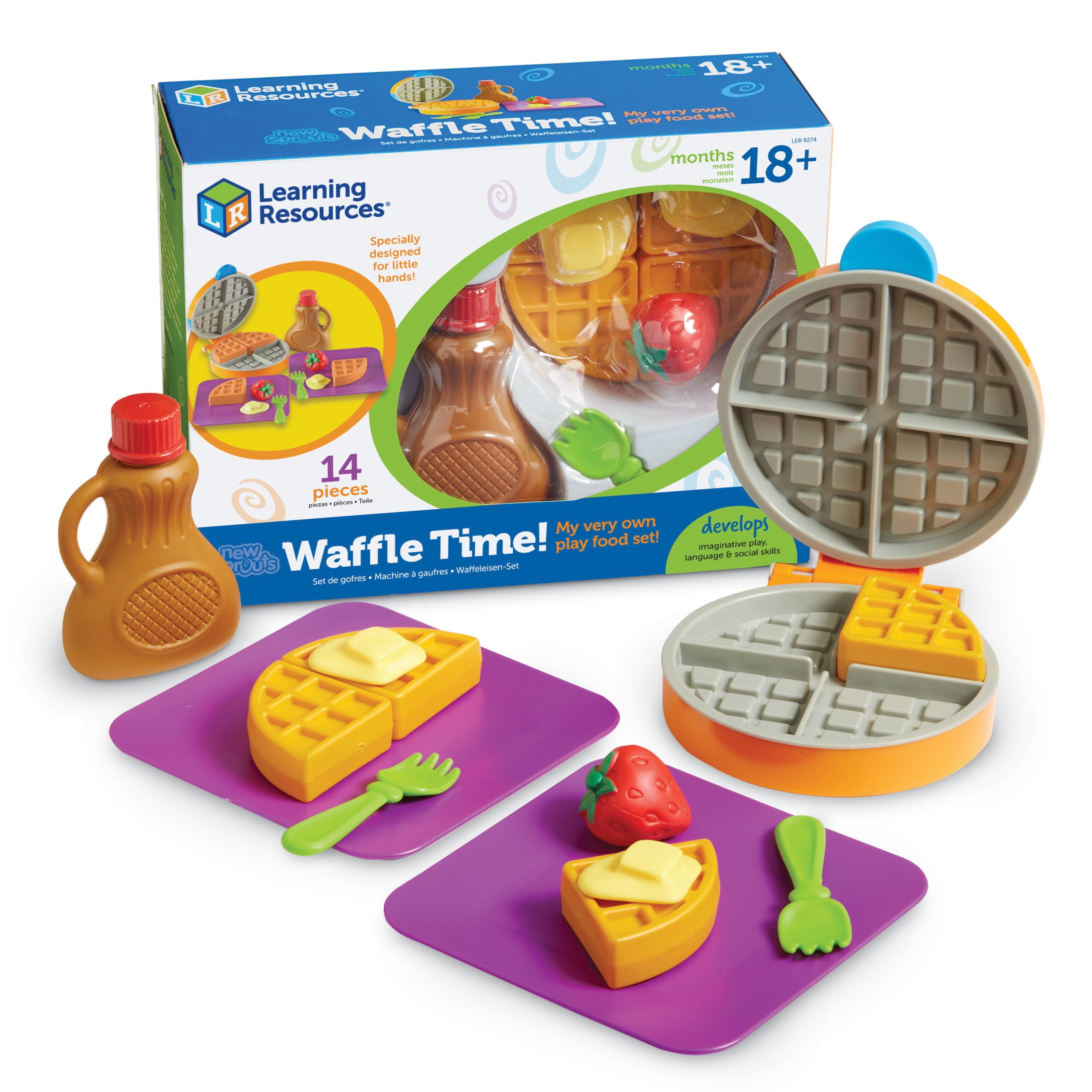 Learning Resources New Sprouts Waffle Time Play Food Kitchen