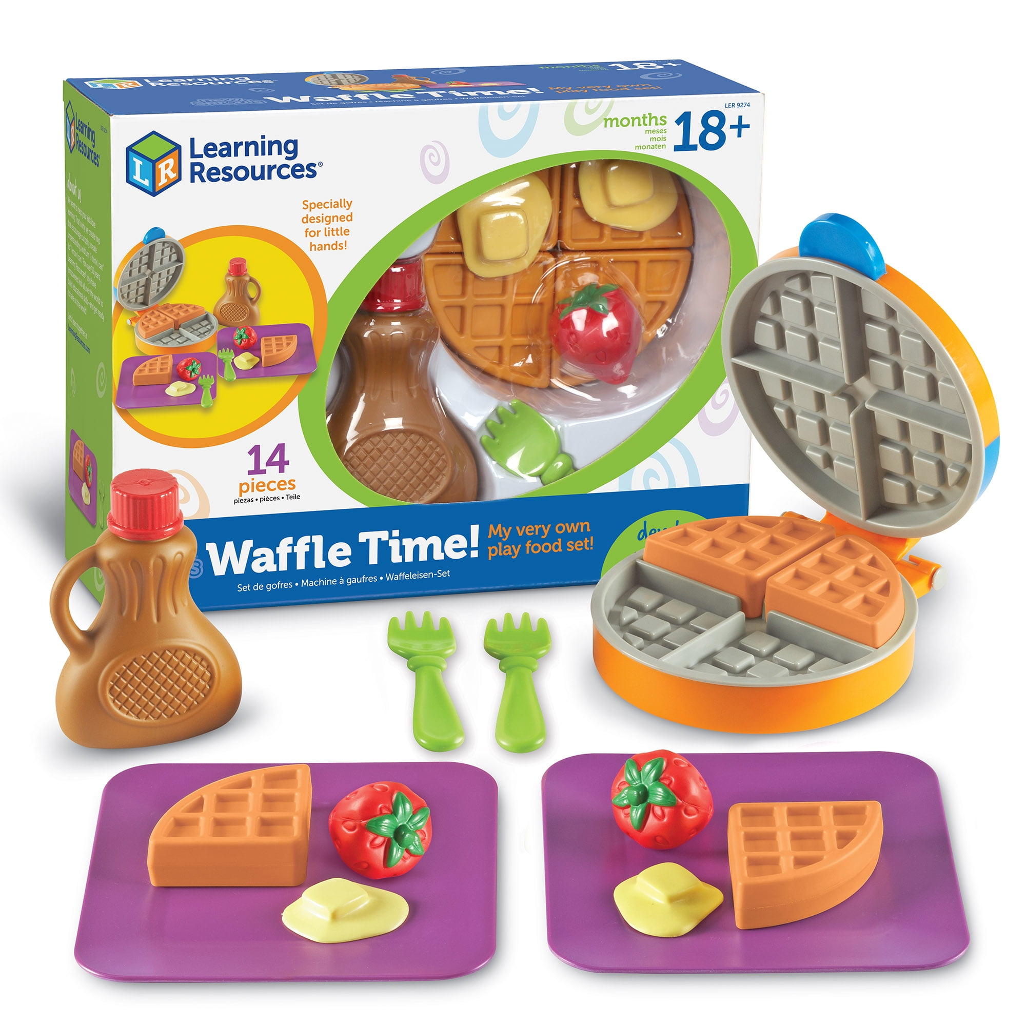 Learning Resources New Sprouts Waffle Time 14 Pieces, Boys and Girls