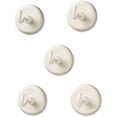 thumbnail image 1 of Learning Resources Original Magnetic Hooks - 13 lb (5.90 kg) Capacity - for Pocket Chart, Flip Book, Hall Pass, Decoration - White - 5 / Pack | Bundle of 2 Packs, 1 of 1