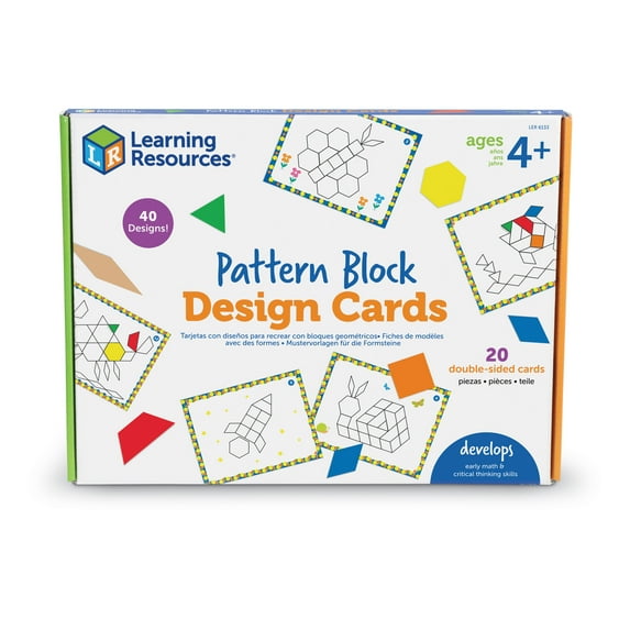 Learning Resources Pattern Block Design Cards