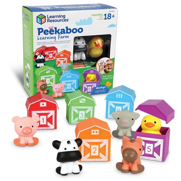 Learning Resources Peekaboo Learning Farm Educational Toys Ages 18 months