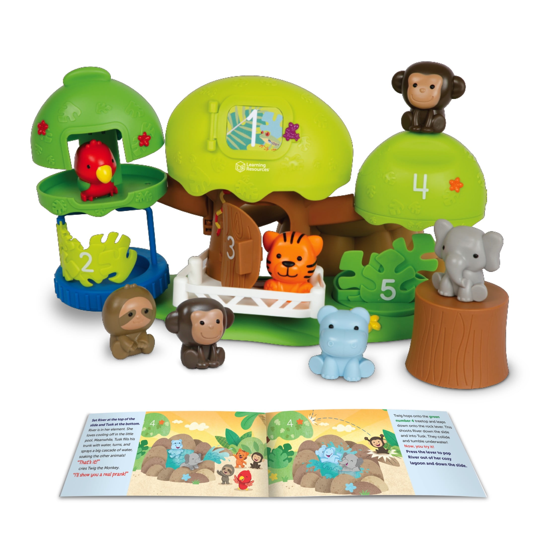 Learning Resources Peeksville Learning Jungle Playset, Fine Motor Skills, Ages 18 Months +