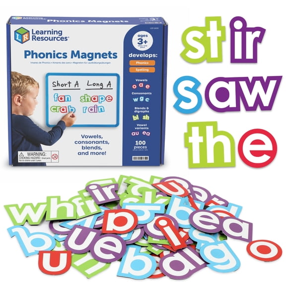 Learning Resources Phonics Magnets - Magnetic ABC, Alphabet Recognition, Ages 3+