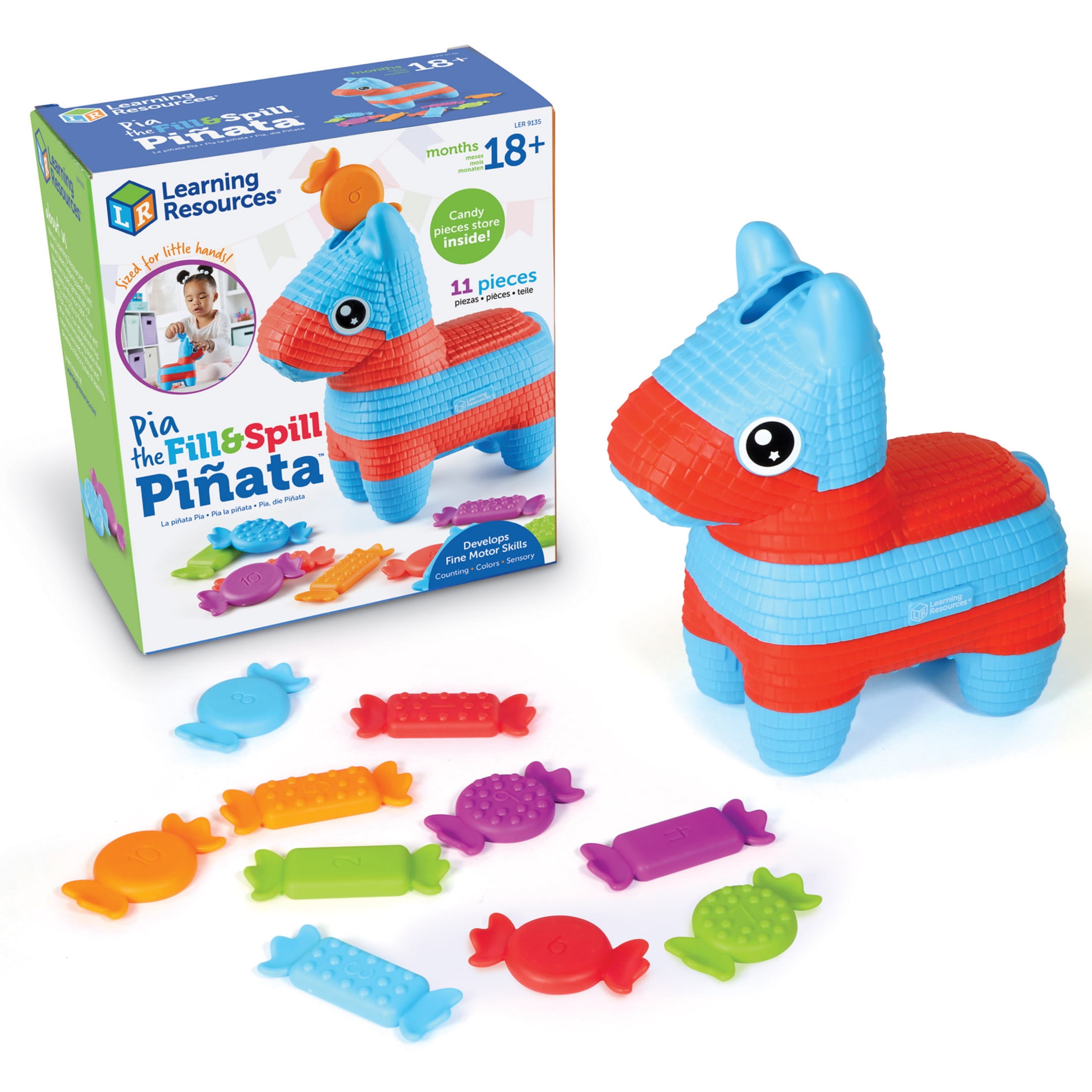 Learning Resources Pia the Fill & Spill Piñata  - Toddler Montessori, Ages 18 Months +
