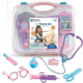 Learning Resources Pretend & Play Doctor Set, Pink - Medical Kit for Kids, Ages 3+