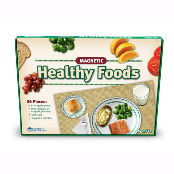 Learning Resources Pretend & Play Magnetic Healthy Foods, Play Food, Ages 3+