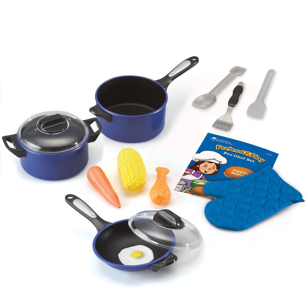Learning Resources Pretend & Play Pro Chef Set, Kitchen Toys, Ages 3+