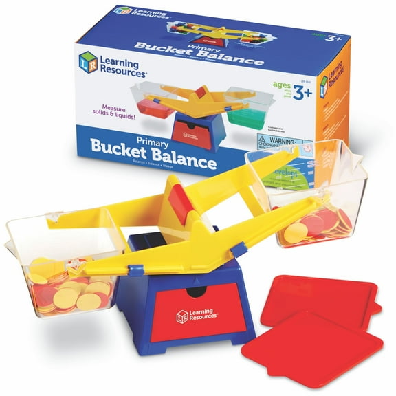 Learning Resources Primary Bucket Balance, Math Manipulatives, Ages 3+