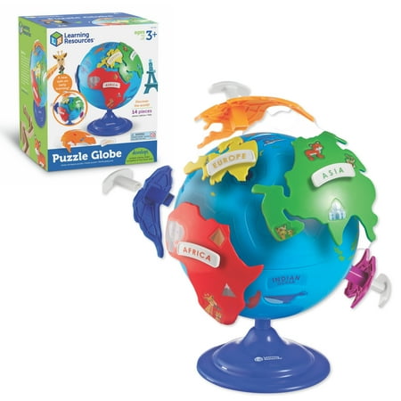Learning Resources Puzzle Globe 3D Puzzles for Kids for Boys and Girls Ages 3 and Up