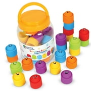 Learning Resources Rainbow Emotion Fidget Poppers Classroom Set, 24 Pieces, Ages 3+