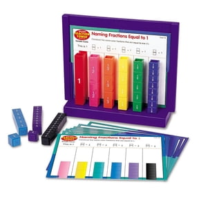 Learning Resources Rainbow Fraction Fraction Tower Activity Set, Math Manipulatives, Ages 6+